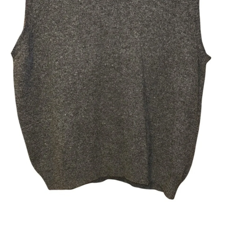 J.Crew Sweater Vest‎ Gray Lambswool Mens Large Minimalist Preppy Layer